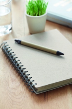 Logotrade Ideja dāvanas foto: A5 zāliena piezīmju grāmatiņa 80 ar oderējumu